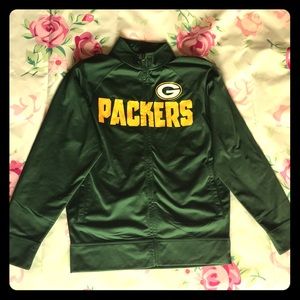 NFL Packers long sleeve zip up jacket size S